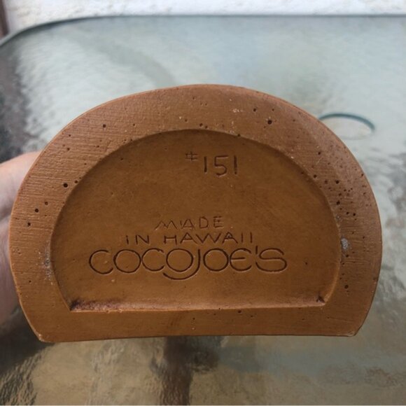 Vintage Cocc Joe's Carved Hawaiian Hapa Wood "Winner Tiki" Totem Statue Figure - Picture 8 of 9